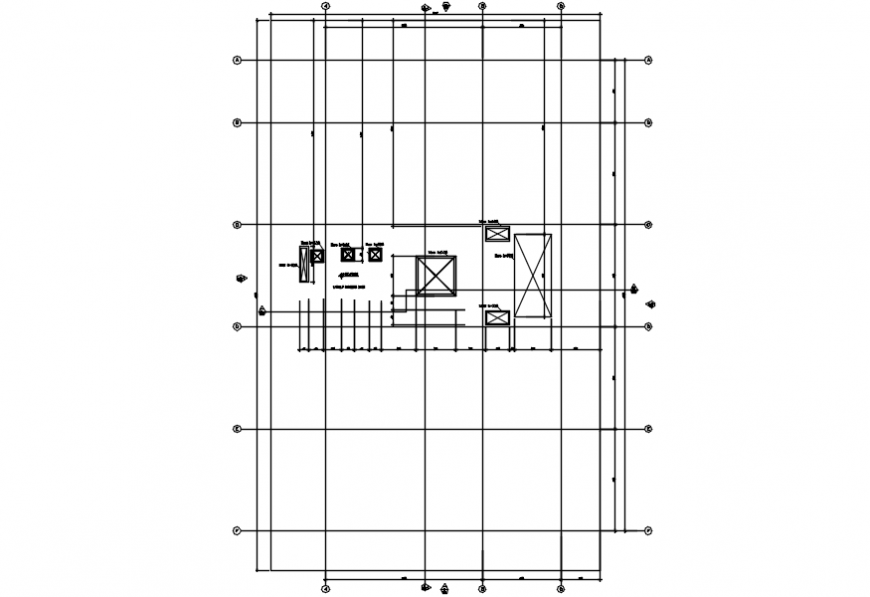 Clubhouse floor framing plan structure drawing details dwg file