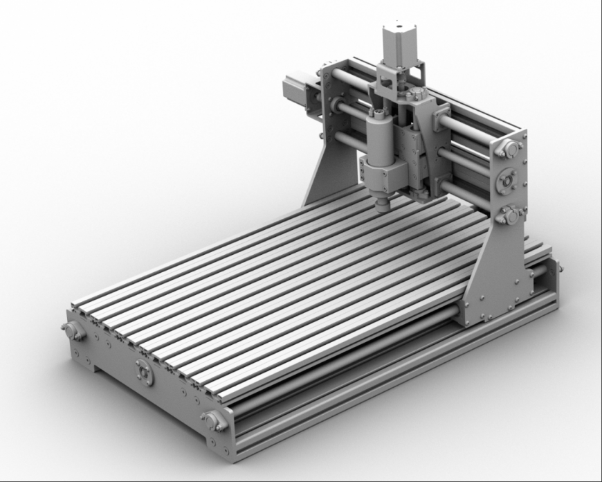 CNC electrical machine 3d elevation cad drawing details dwg file