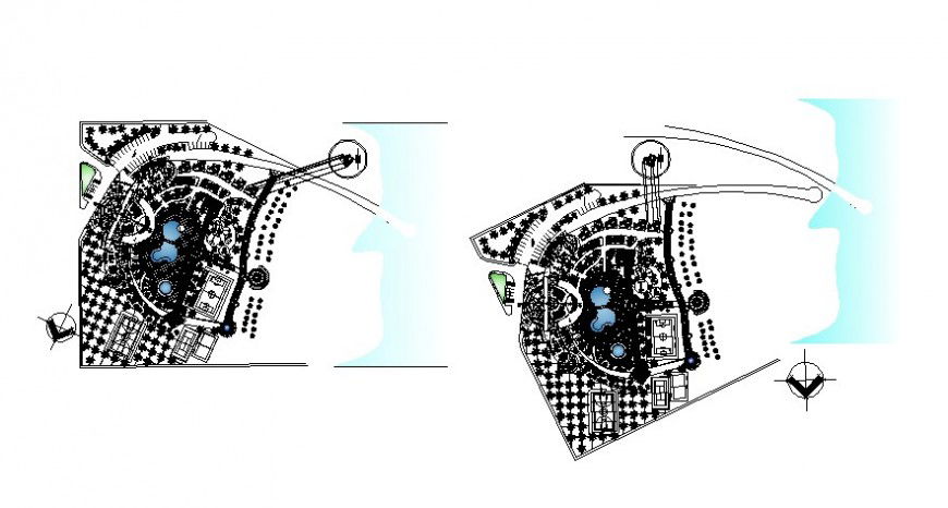 Co-operative building area drawing details in autocad software