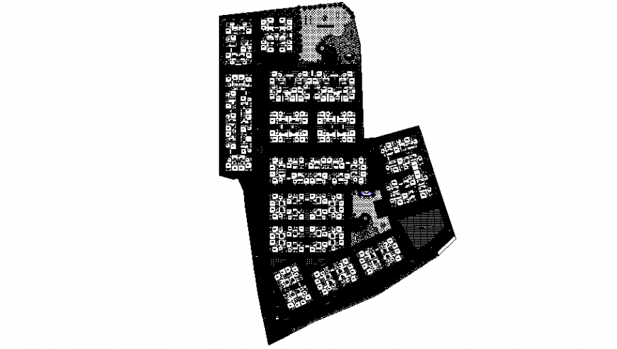 Co-operative building area drawings detail 2d view autocad file