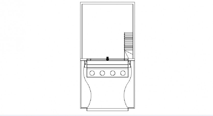 Coffee machine elevation block cad drawing details dwg file