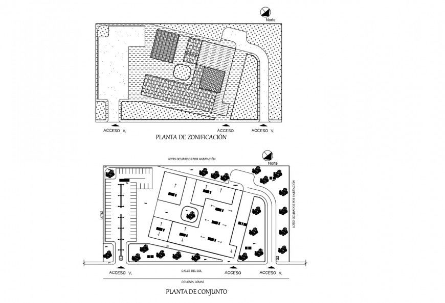 College garden landscaping structure cad drawing details dwg file