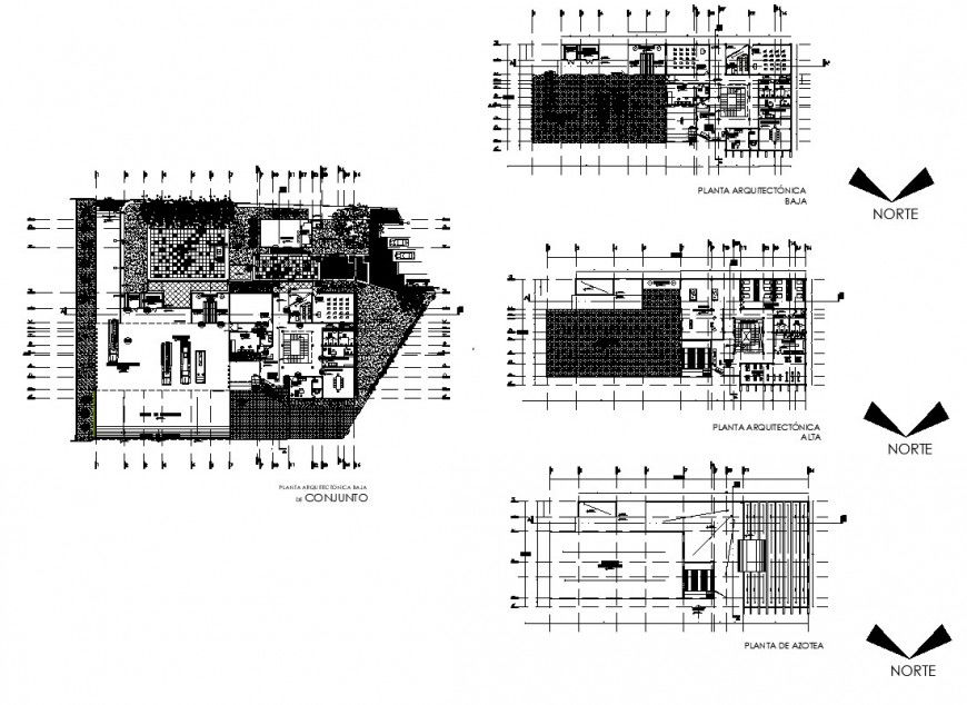 College institute building detail 2d view layout plan in autocad format