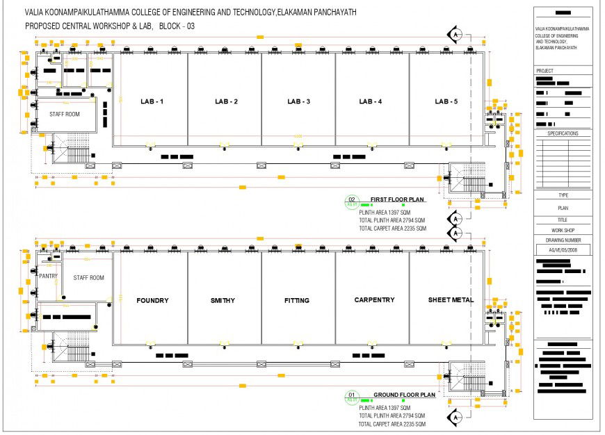 College of engineering and technology plan layout file