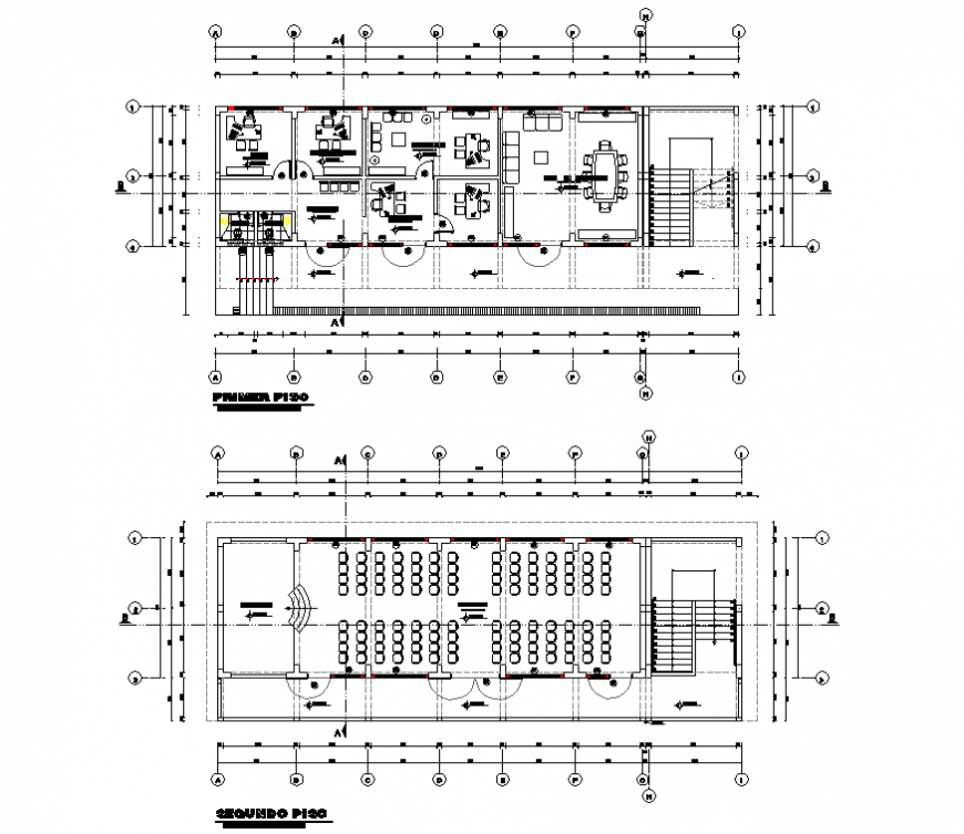 College Project Elevation Detail Design in AutoCAD File