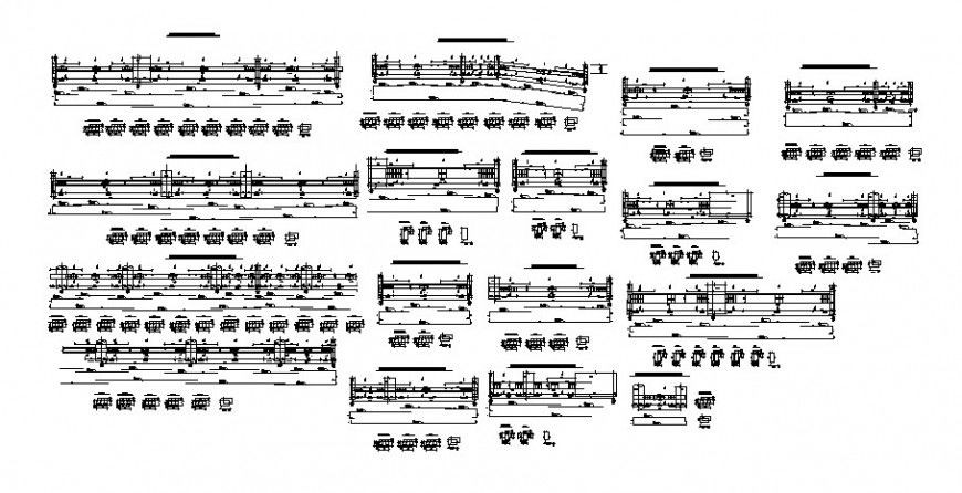 Column and beam structure detail drawing in dwg file.