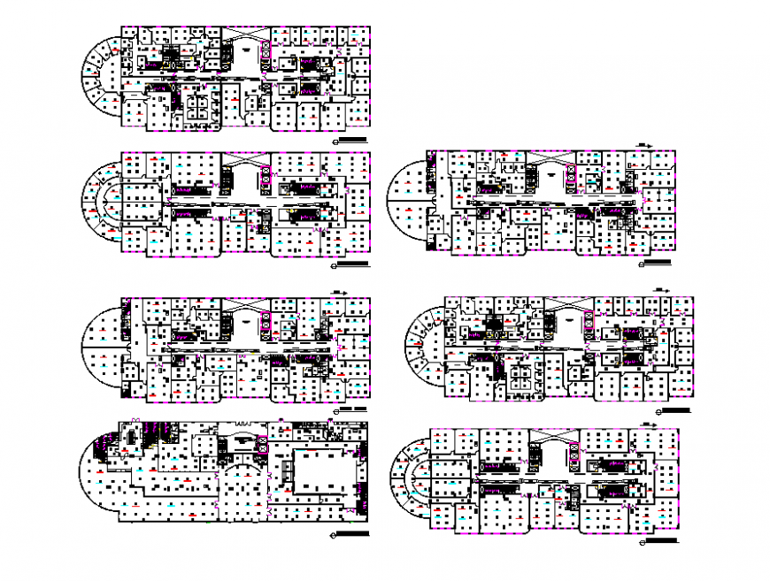 Column commercial building plan detail dwg file