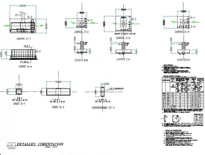 Column construction detail 2d view CAD structural block layout file in autocad format