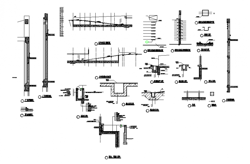 Column detail cad drawing