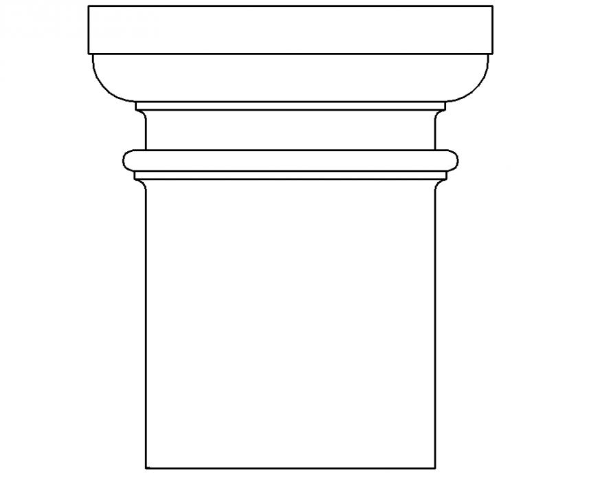Column elevation drawing in dwg file.