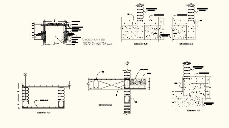Column footing detail plan and elevation autocad file