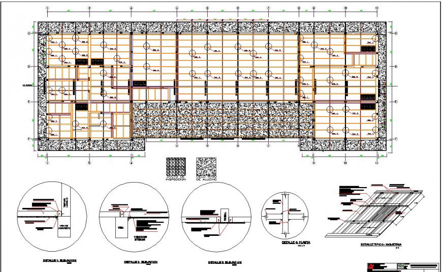 Column installation plan detail 2d view CAD structural block layout autocad file