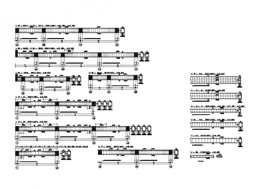 Column to beam connection detail 2d view CAD construction layout file in dwg format