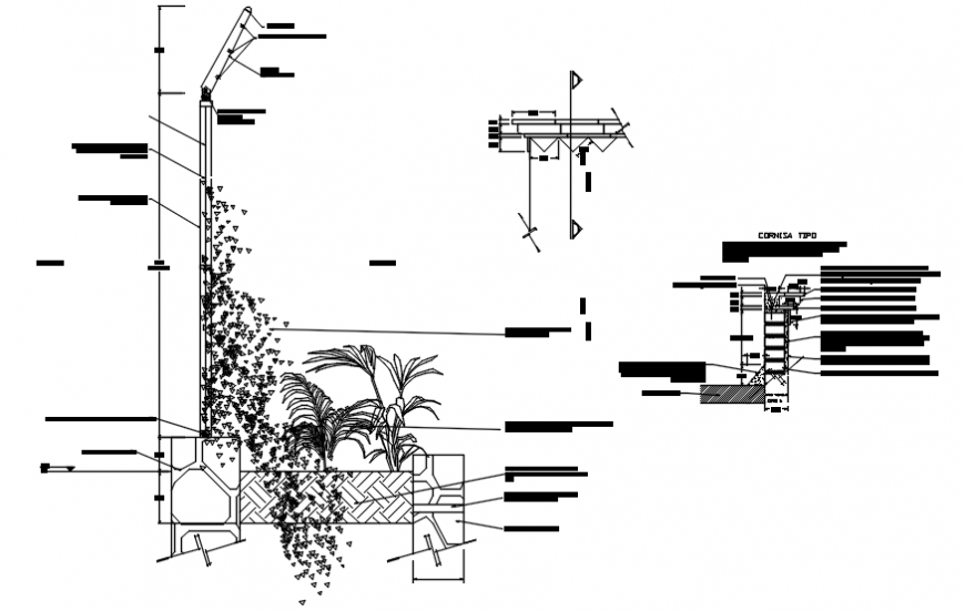 Column with designer support of construction in AutoCAD