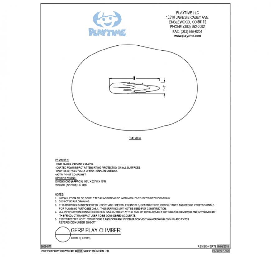 Comet wooden water play equipment cad block design dwg file