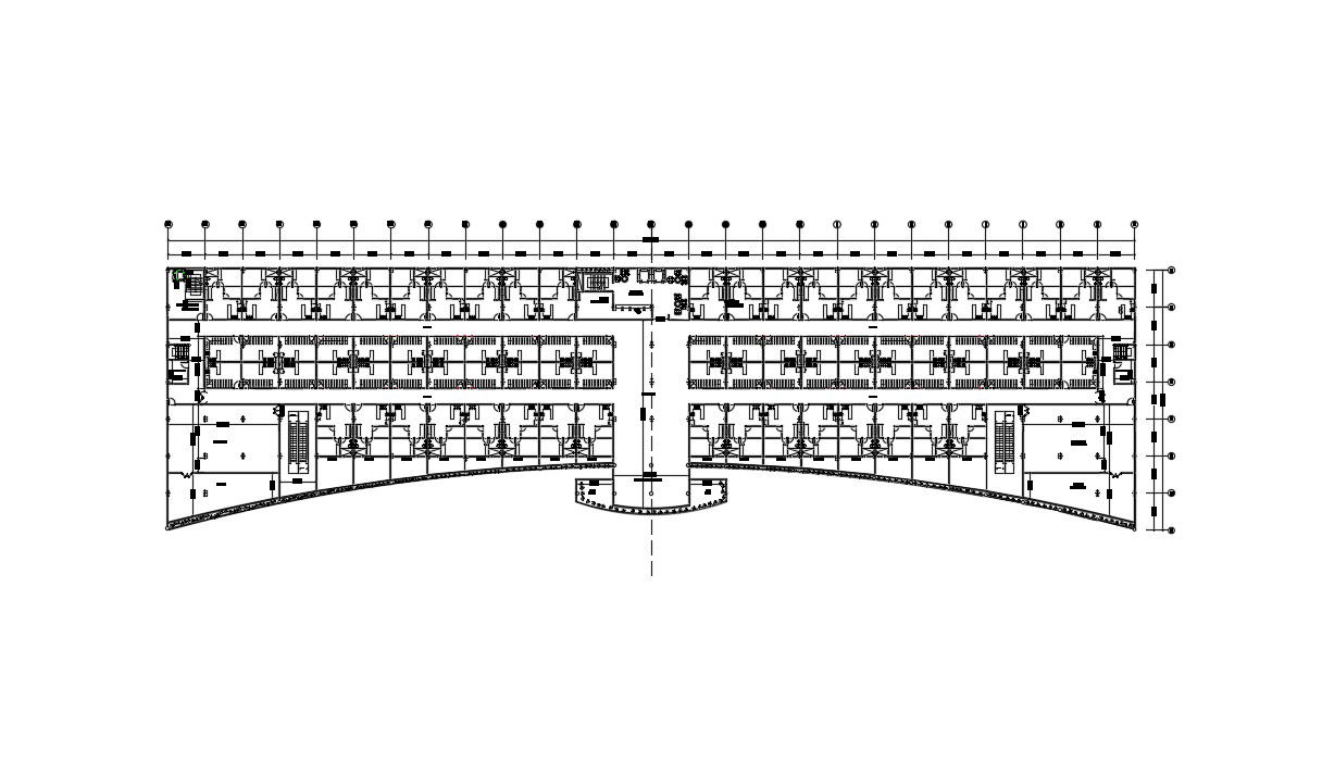 Commercial Building Floor Layout in DWG Format AutoCAD Design File