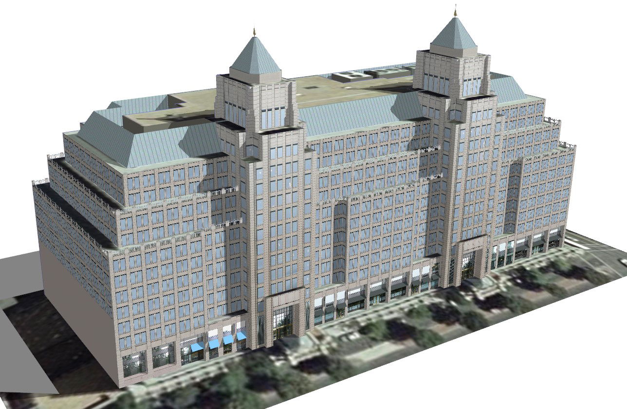 Commercial with Residential Floor Plan Design in AutoCAD DWG File