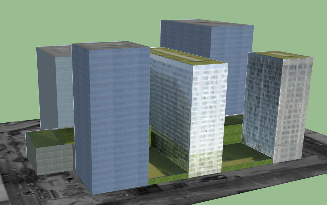 Commercial-Residential Structure Layout in DWG Drawing Format File