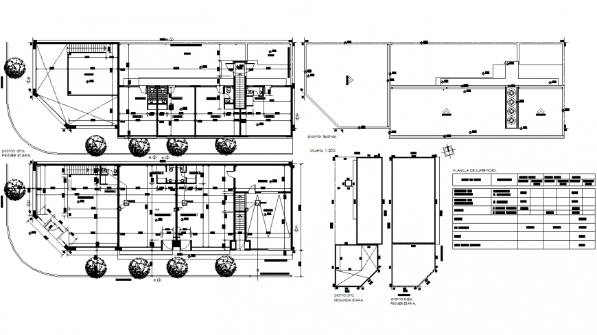 Commercial and office plan autocad file