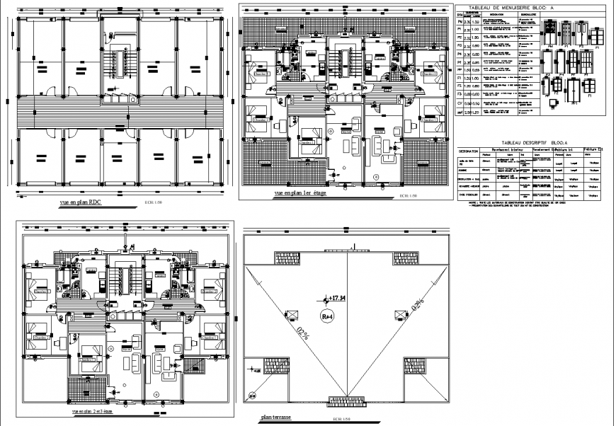 Commercial and residential drawing in dwg file.