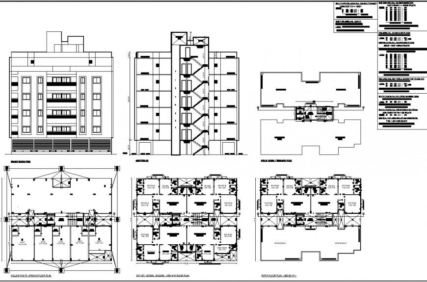 Commercial and residential planning autocad file
