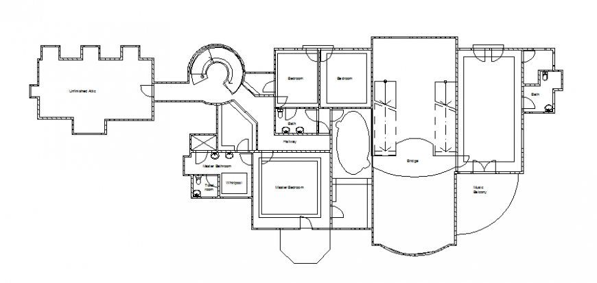 Commercial building 2 d plan layout file