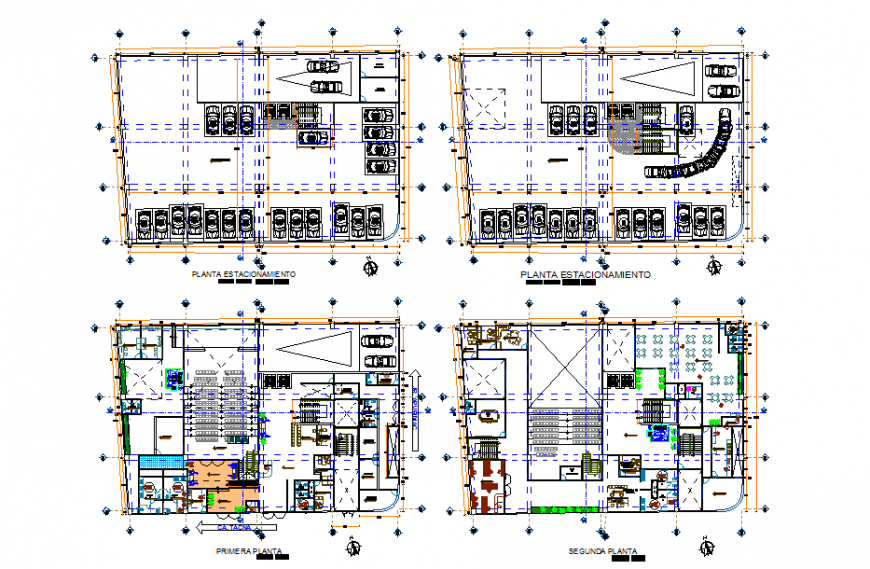 Commercial Building Architectural Plan Lay-out Detail