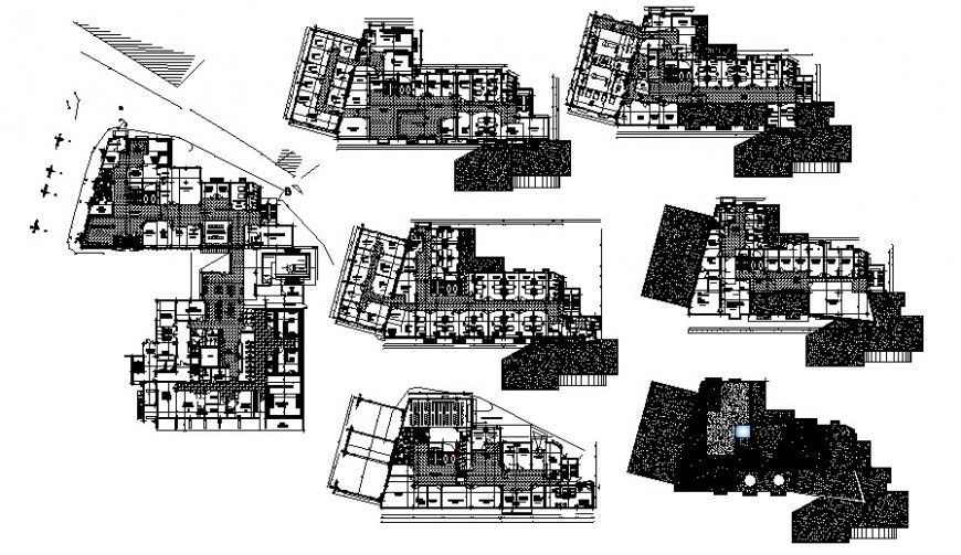 Commercial building drawings detail 2d floor plan details in autocad