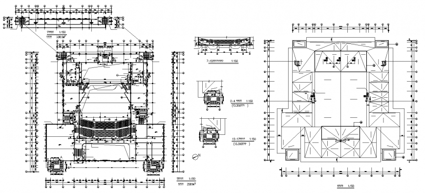 Commercial building layout plan in dwg AutoCAD file.