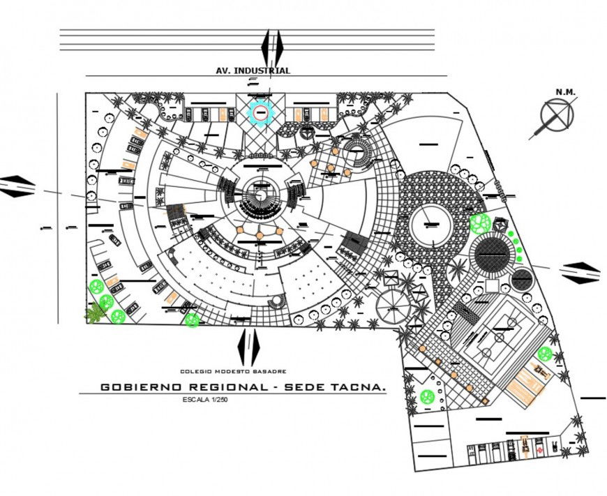Commercial building plan autocad file