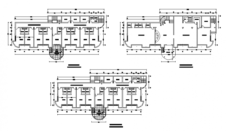 Commercial building shop plan autocad file
