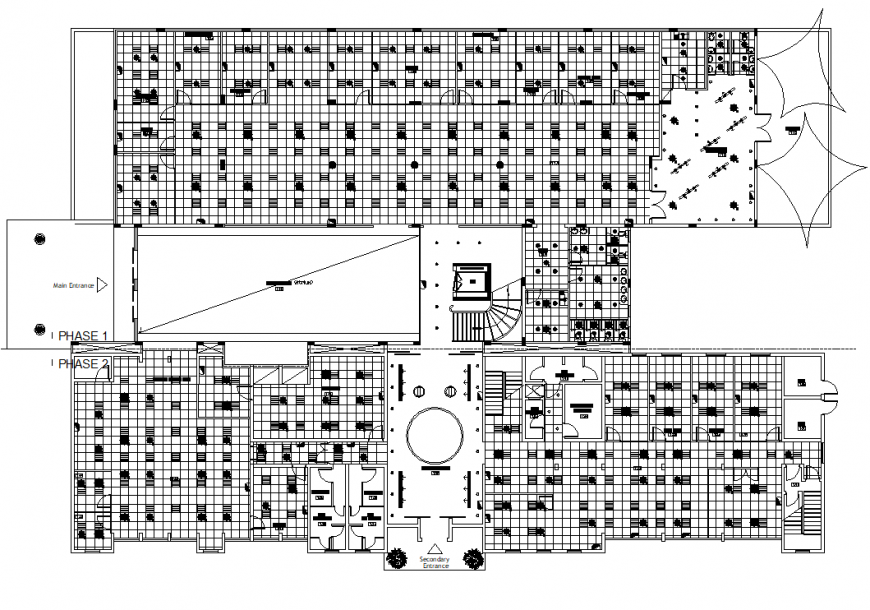 Commercial ceiling design plan AutoCAD file