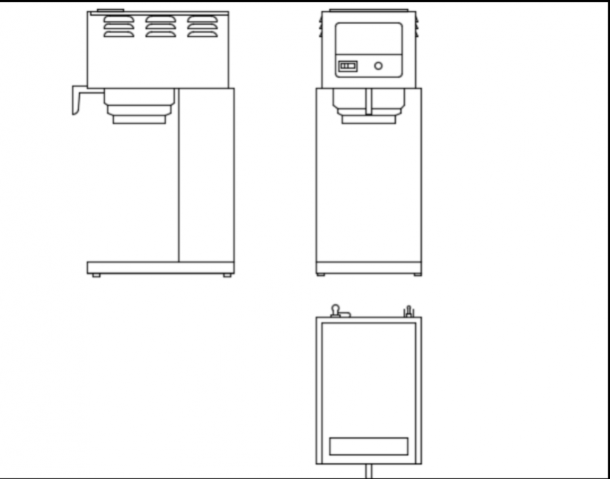 Commercial coffee machine