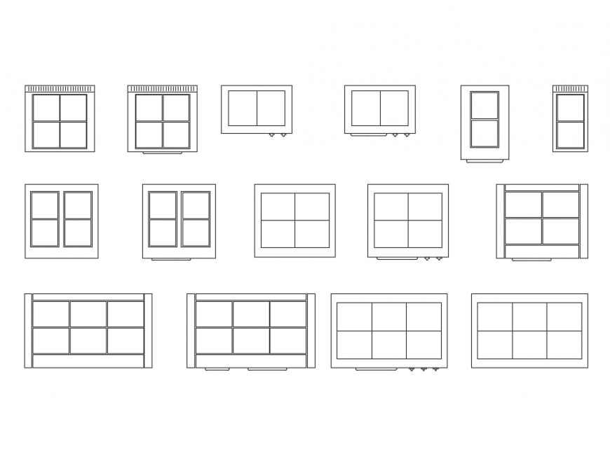 Commercial electric ranges ovens multiple cad block details dwg file