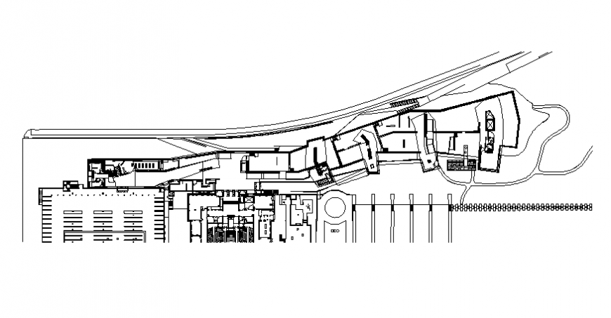 Commercial factory building plan detail autocad file