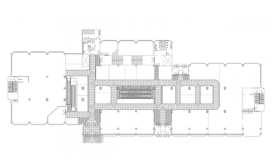 Commercial ground floor industrial plant detail dwg file