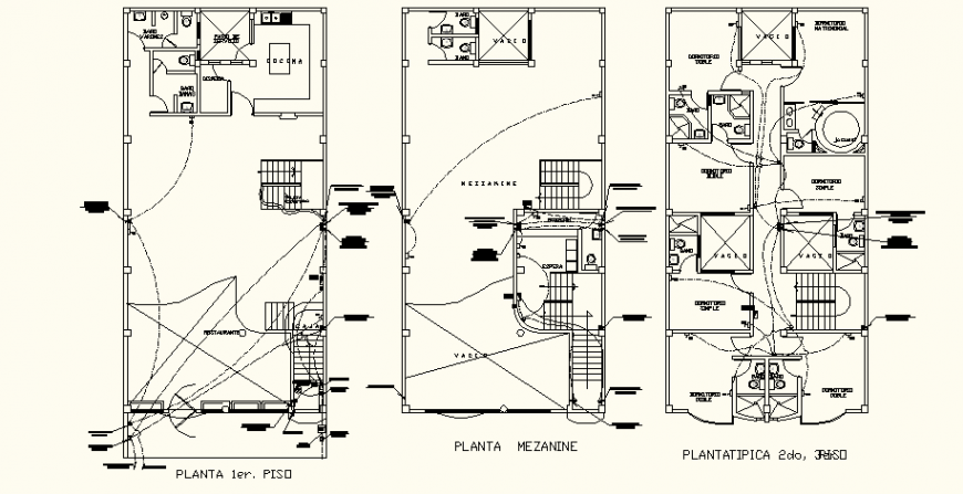 Commercial hotel project electrical layout drawing in dwg AutoCAD file.