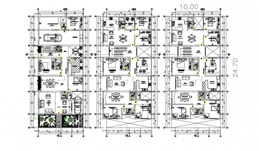 Commercial housing autocad file