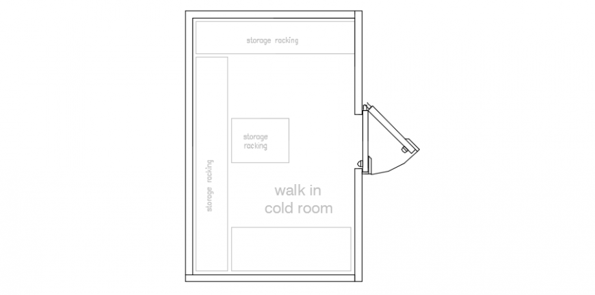 Commercial kitchen cold room