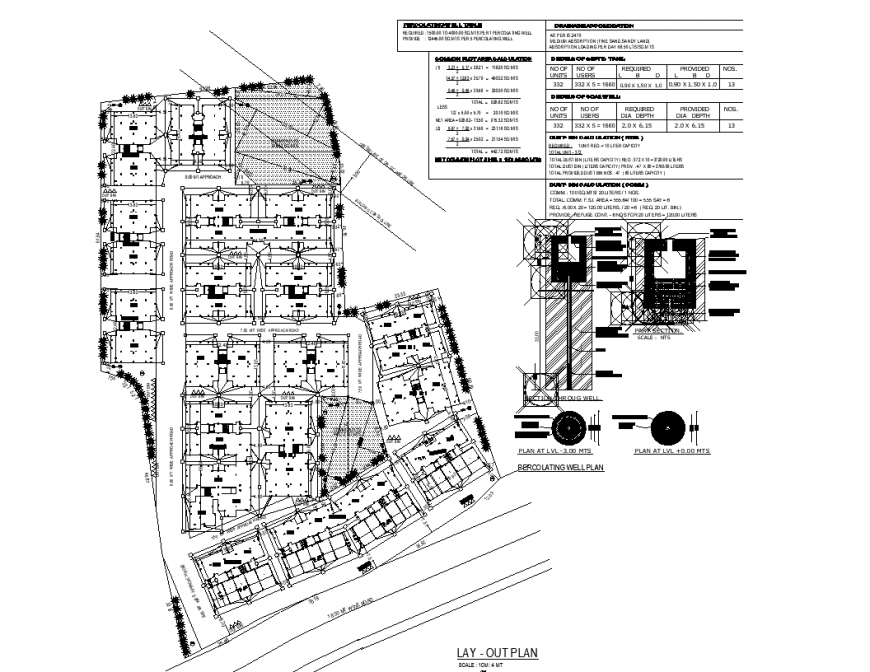 Commercial layout plan autocad file