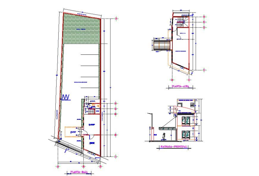 Commercial Office Building Lay-out & Section detail