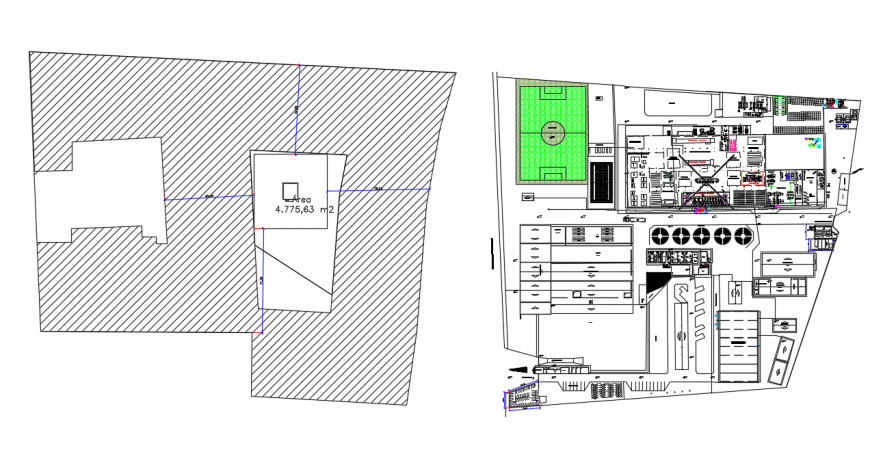 Commercial Plan Lay-out design in autocad file