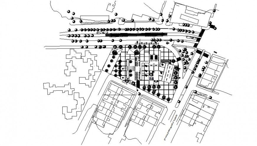 Commercial school planning detail dwg file