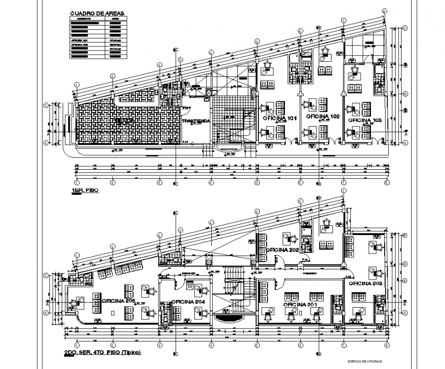 Commercial stores architecture plan layout file