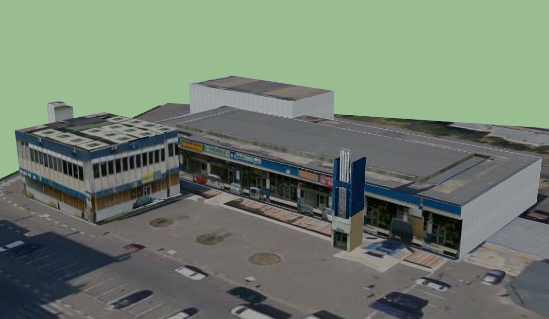 Architectural Layout for Commercial Complex in DWG Drawing File