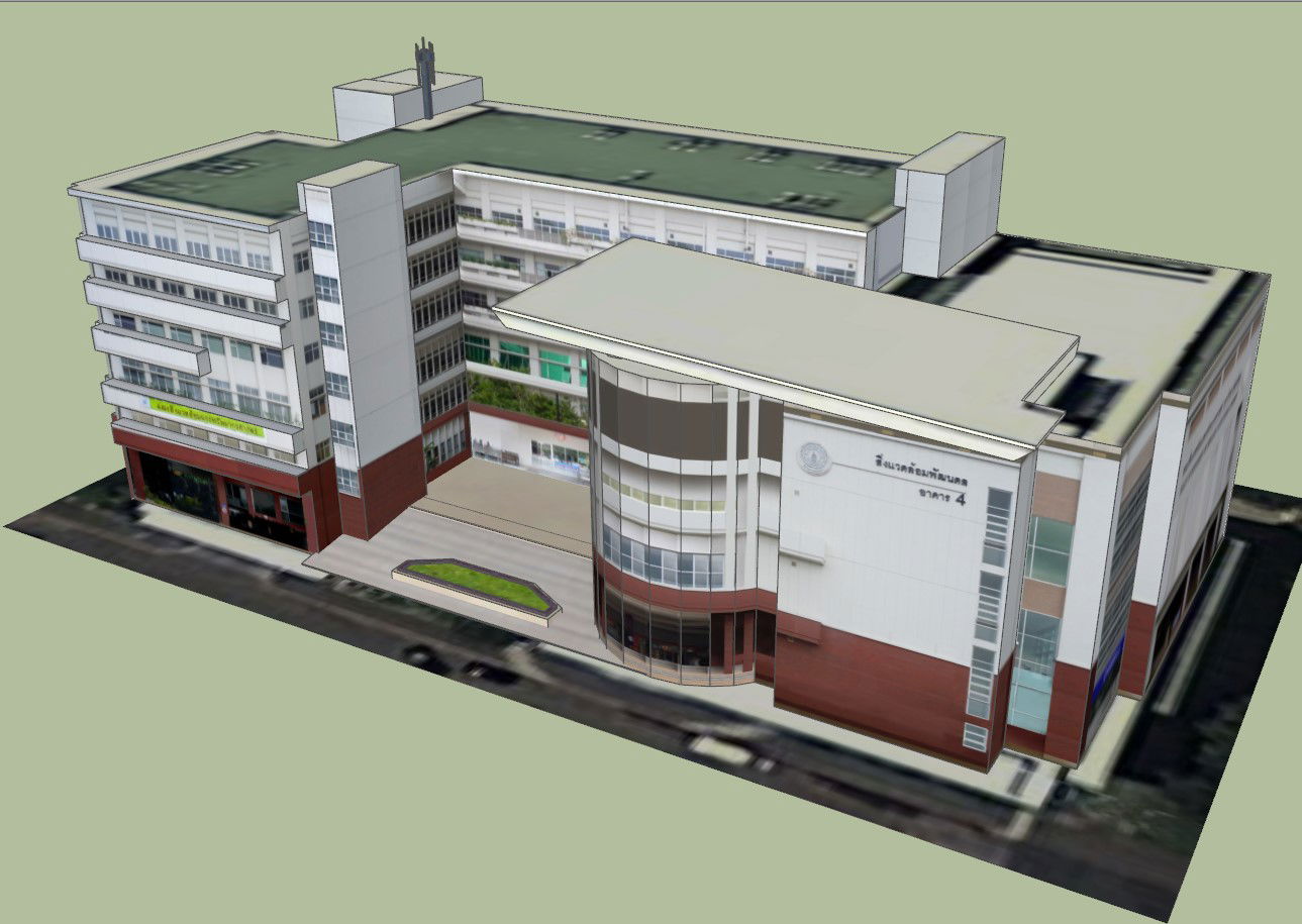 Detailed Mixed Commercial-Residential Building DWG Drawing File