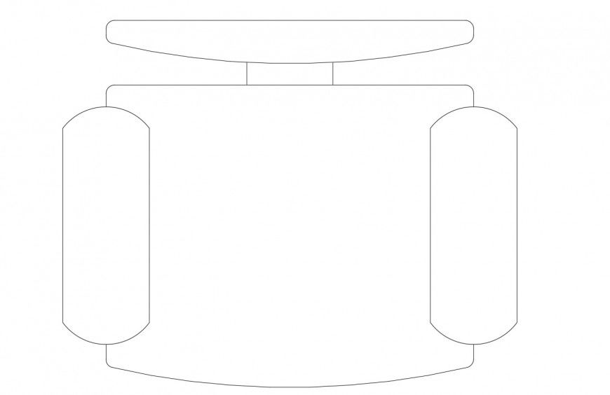 Common chair 2d elevation block cad drawing details dwg file