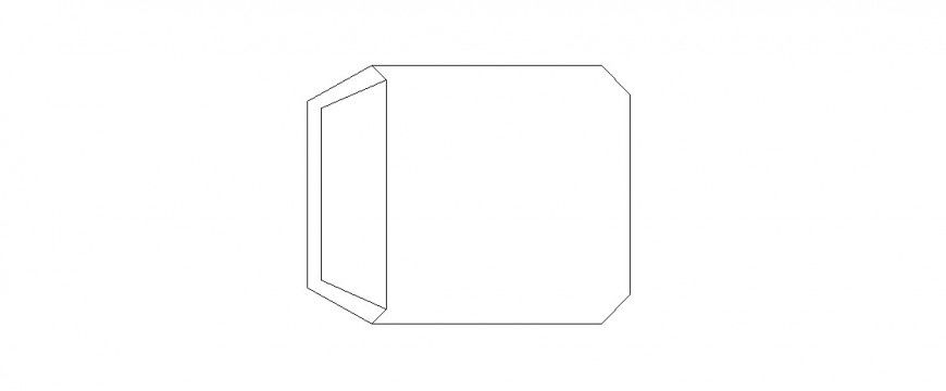 Common chair top view elevation block details dwg file