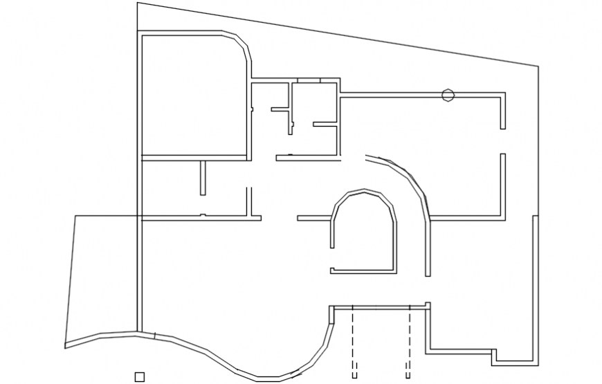 Common cover plan drawing details of modern villa dwg file