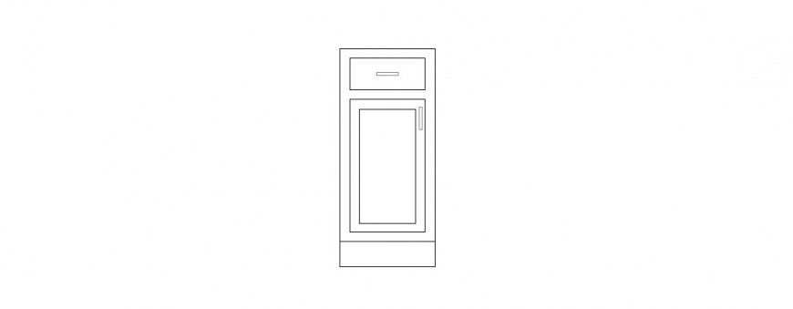 Common door front elevation cad drawing details dwg file